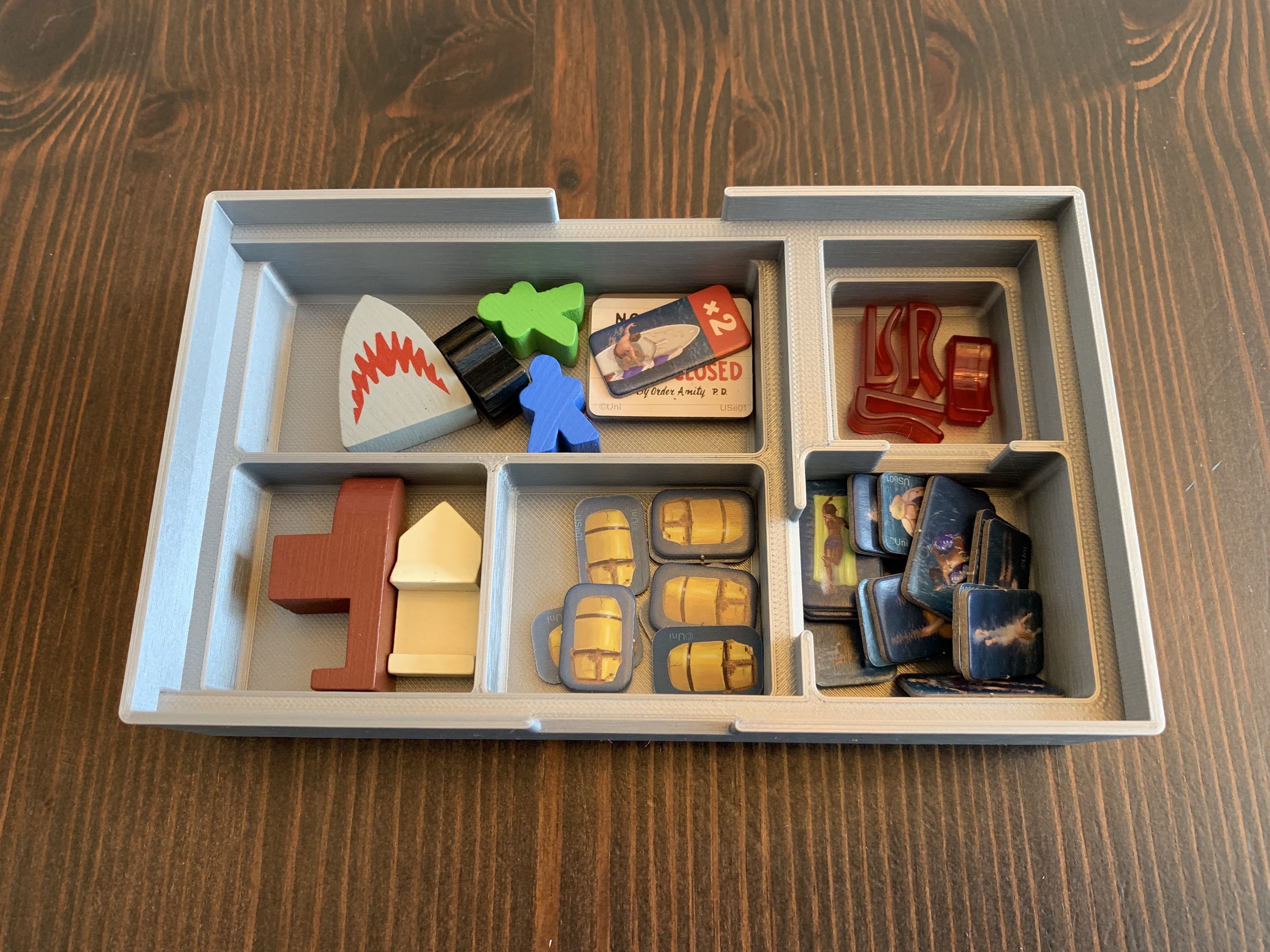 Jaws Board Game Organizer Insert 3D print model_6