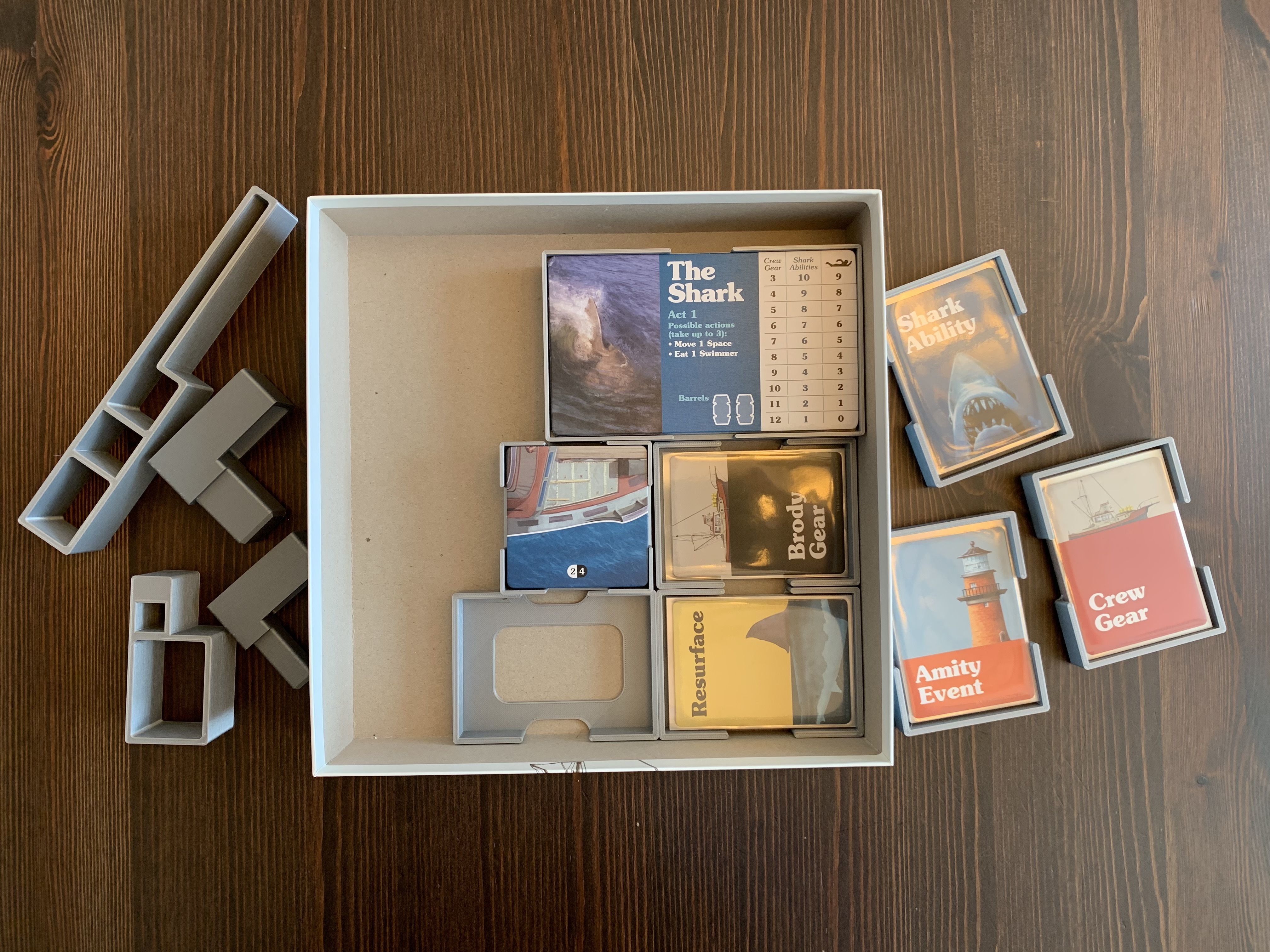 Jaws Board Game Organizer Insert 3D print model_3