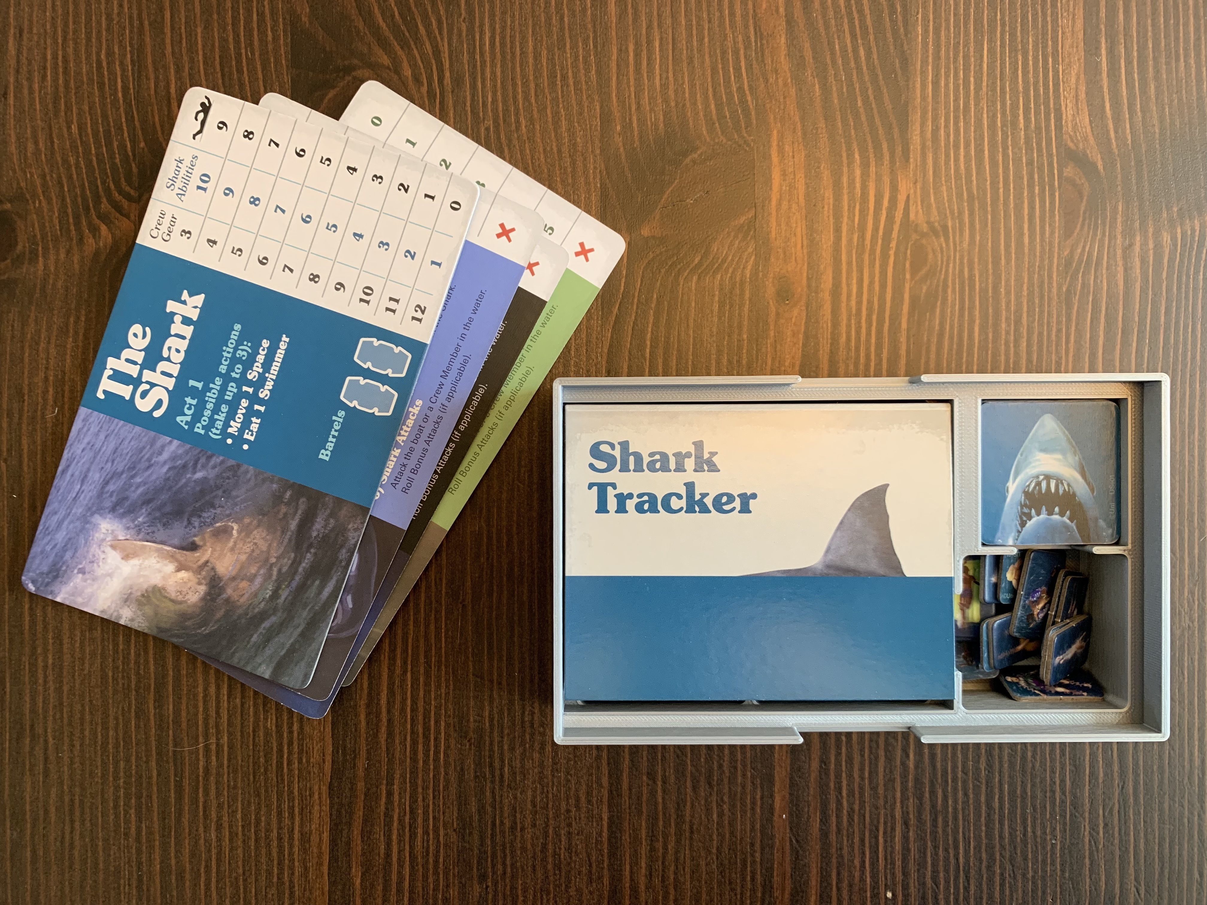 Jaws Board Game Organizer Insert 3D print model_4