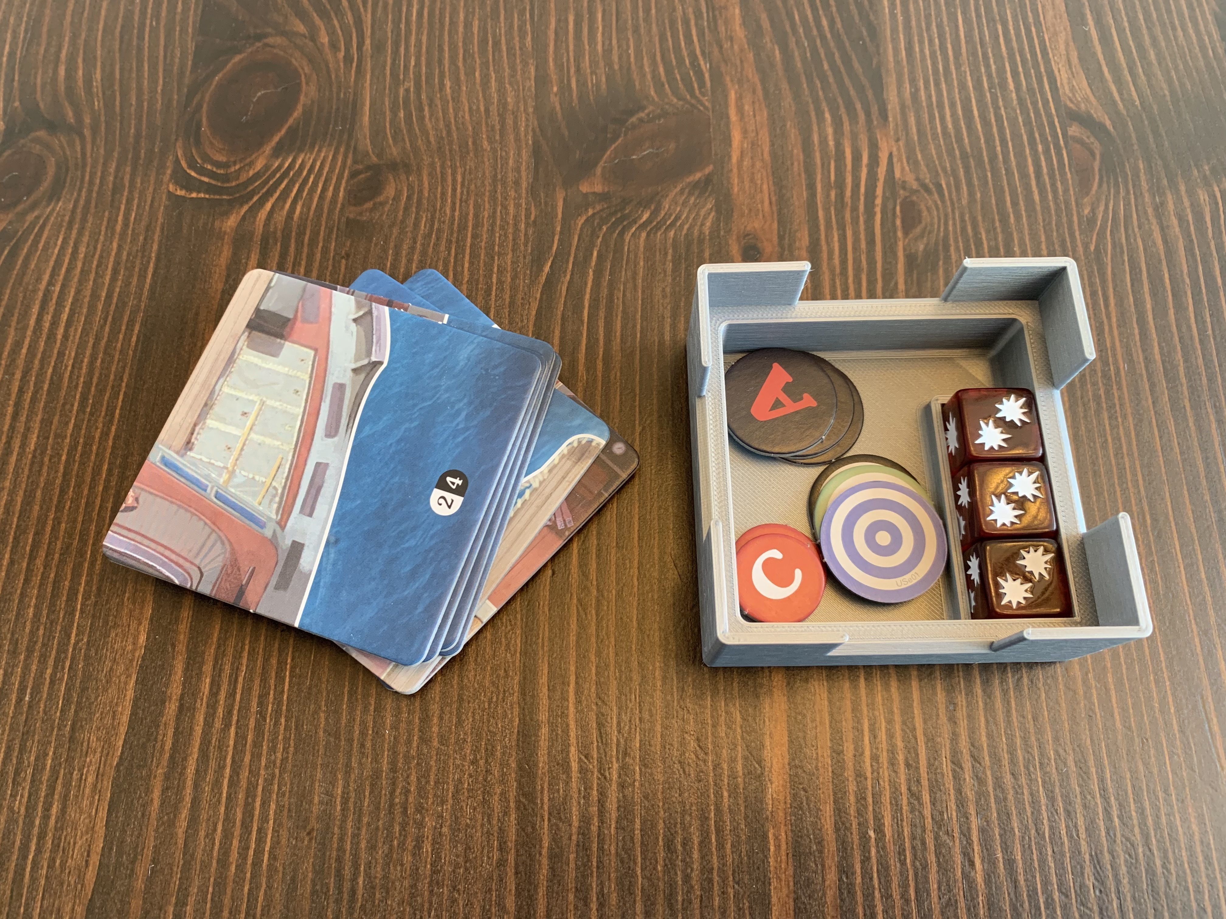 Jaws Board Game Organizer Insert 3D print model_7