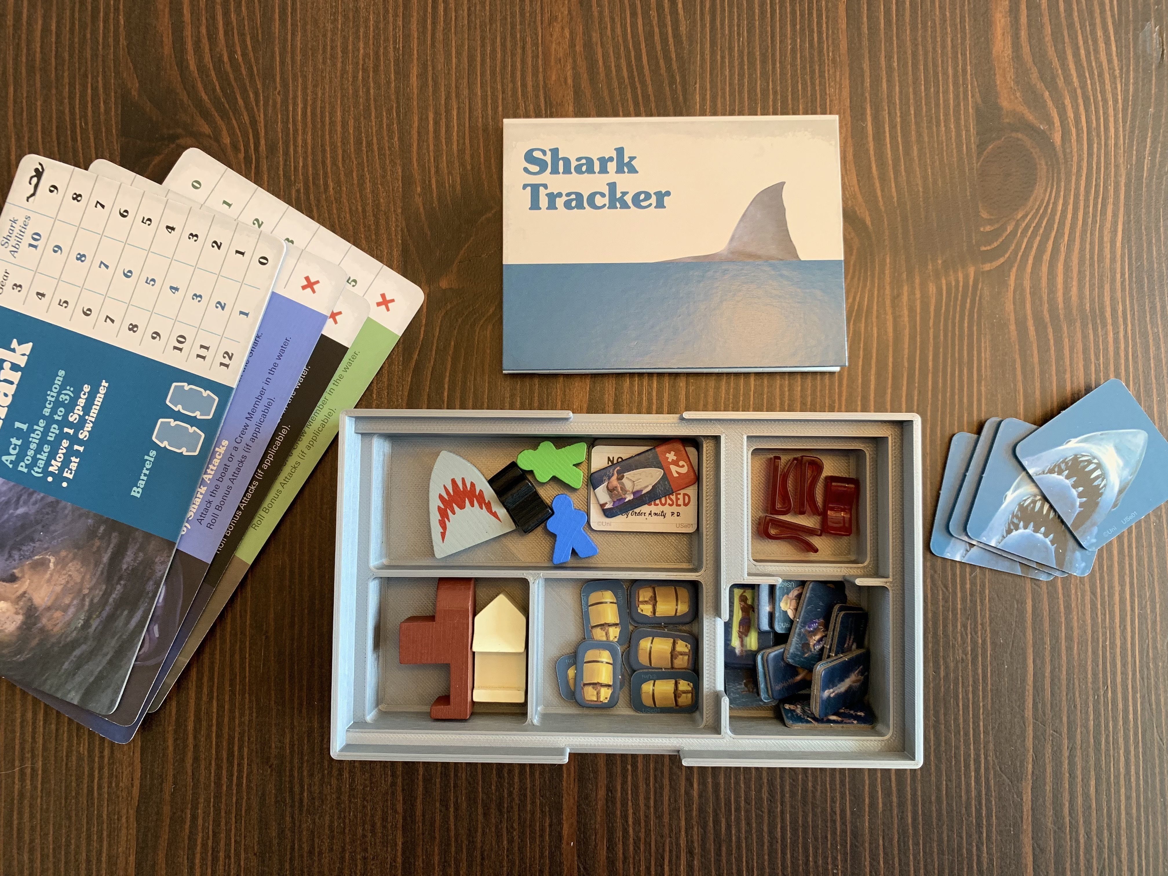 Jaws Board Game Organizer Insert 3D print model_5