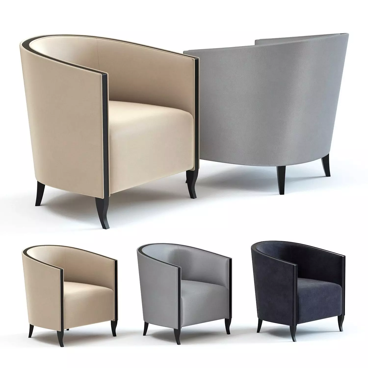 The Sofa and Chair Co - Kenzo Armchair 3D model_0