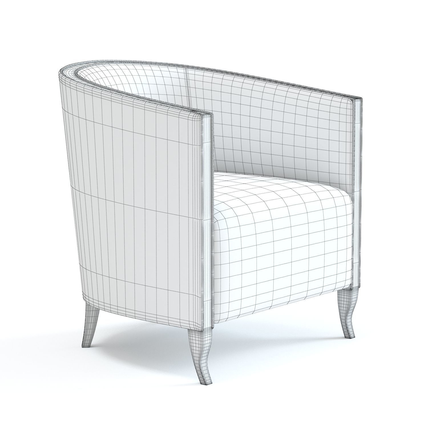 The Sofa and Chair Co - Kenzo Armchair 3D model_4