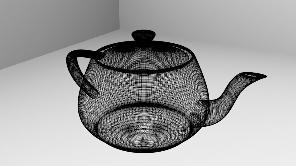Gradient Teapot  3D model_4