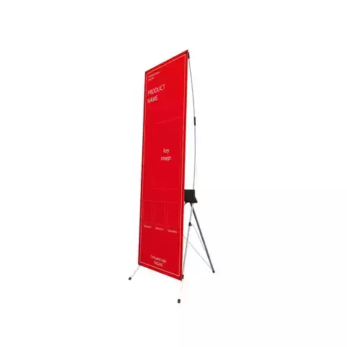 Xbanner retractable banner stand 3D model
