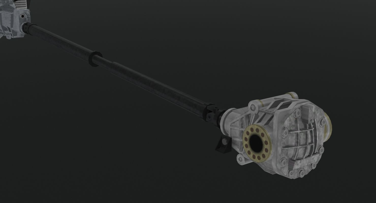 Toyota 2JZ GTE VVTi engine Low-poly 3D model_30