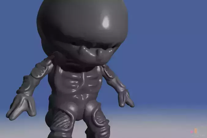 Xenomorph Alien Baby   Posable