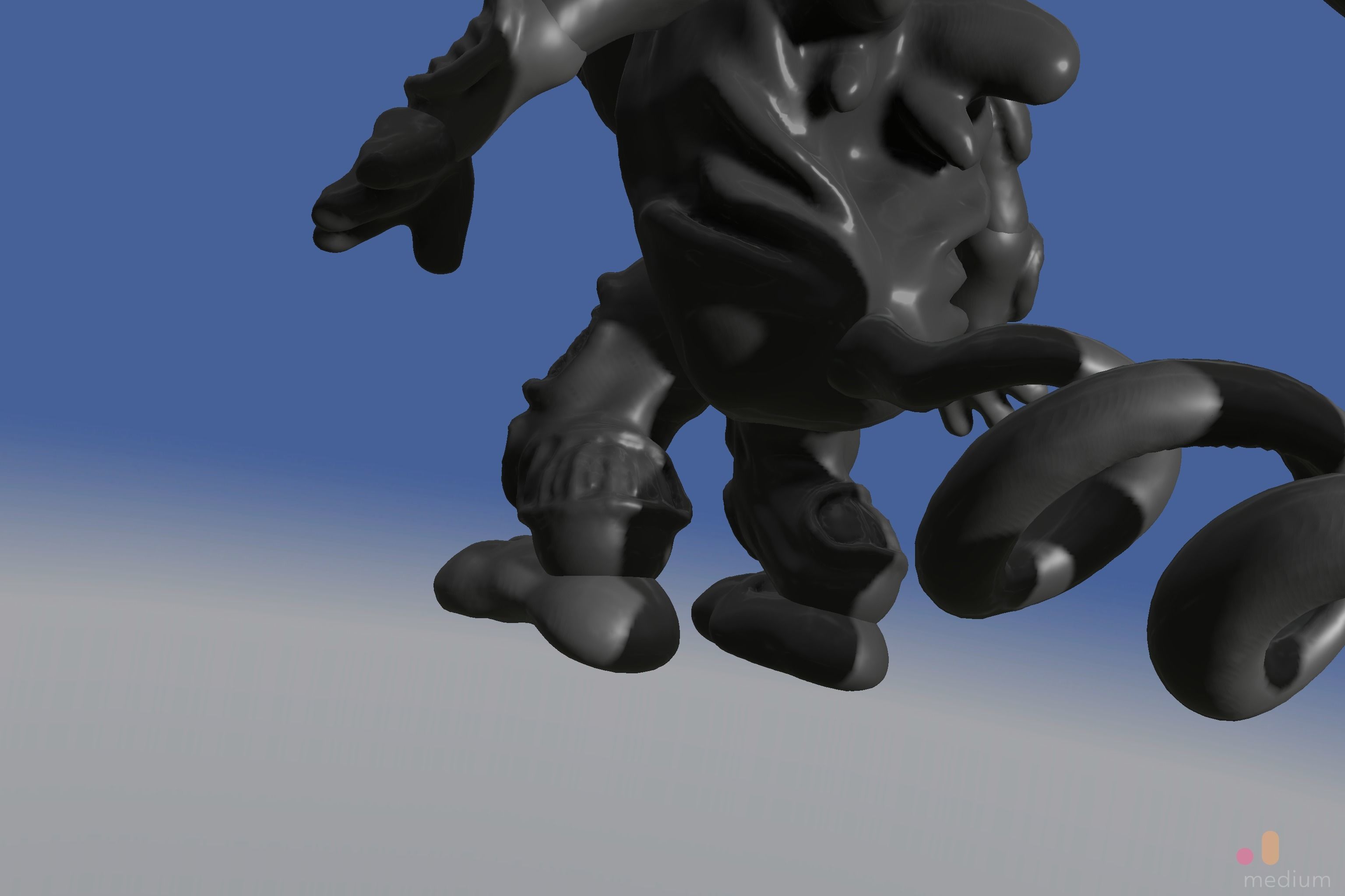 Xenomorph Alien Baby   Posable 3D model_36