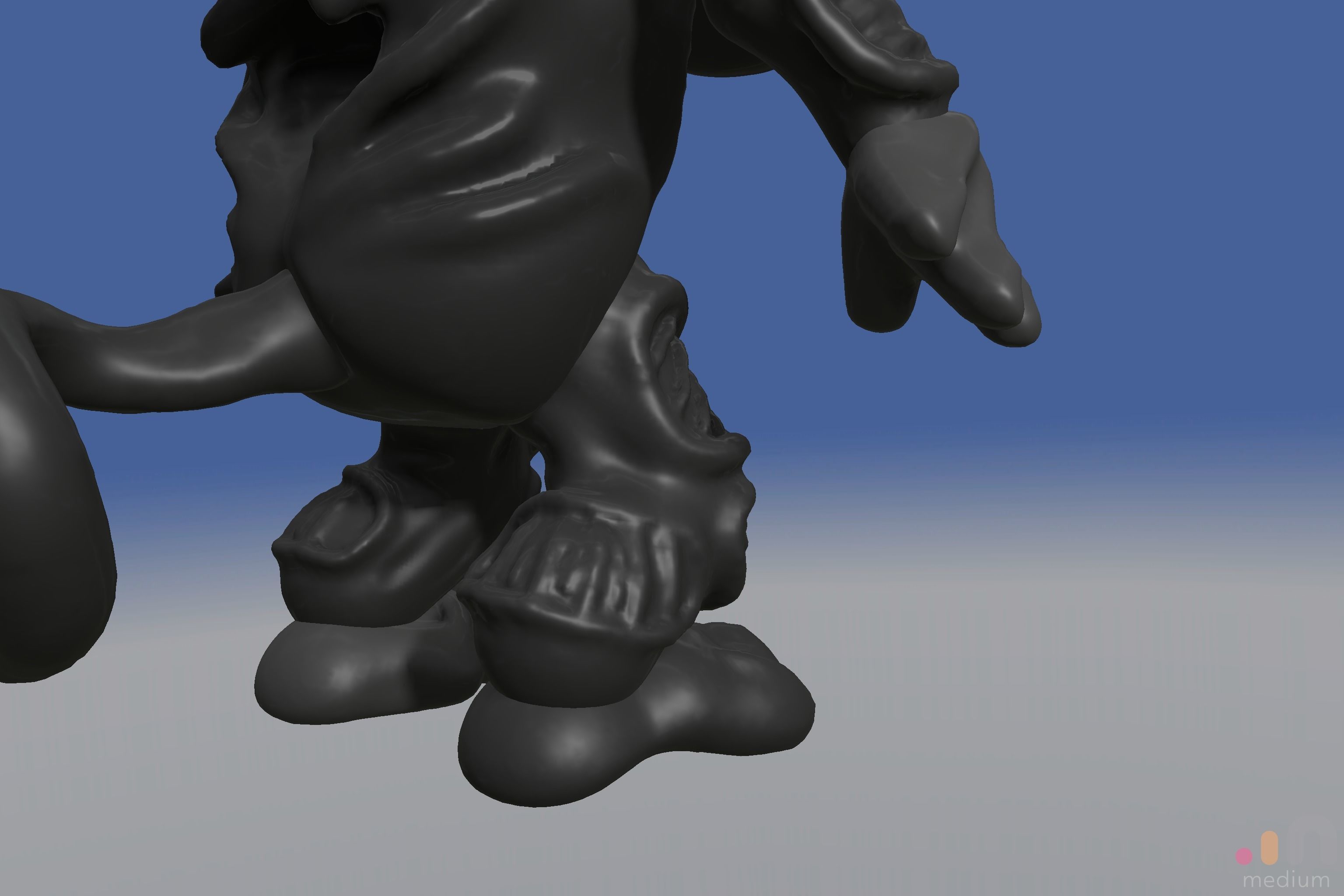 Xenomorph Alien Baby   Posable 3D model_16