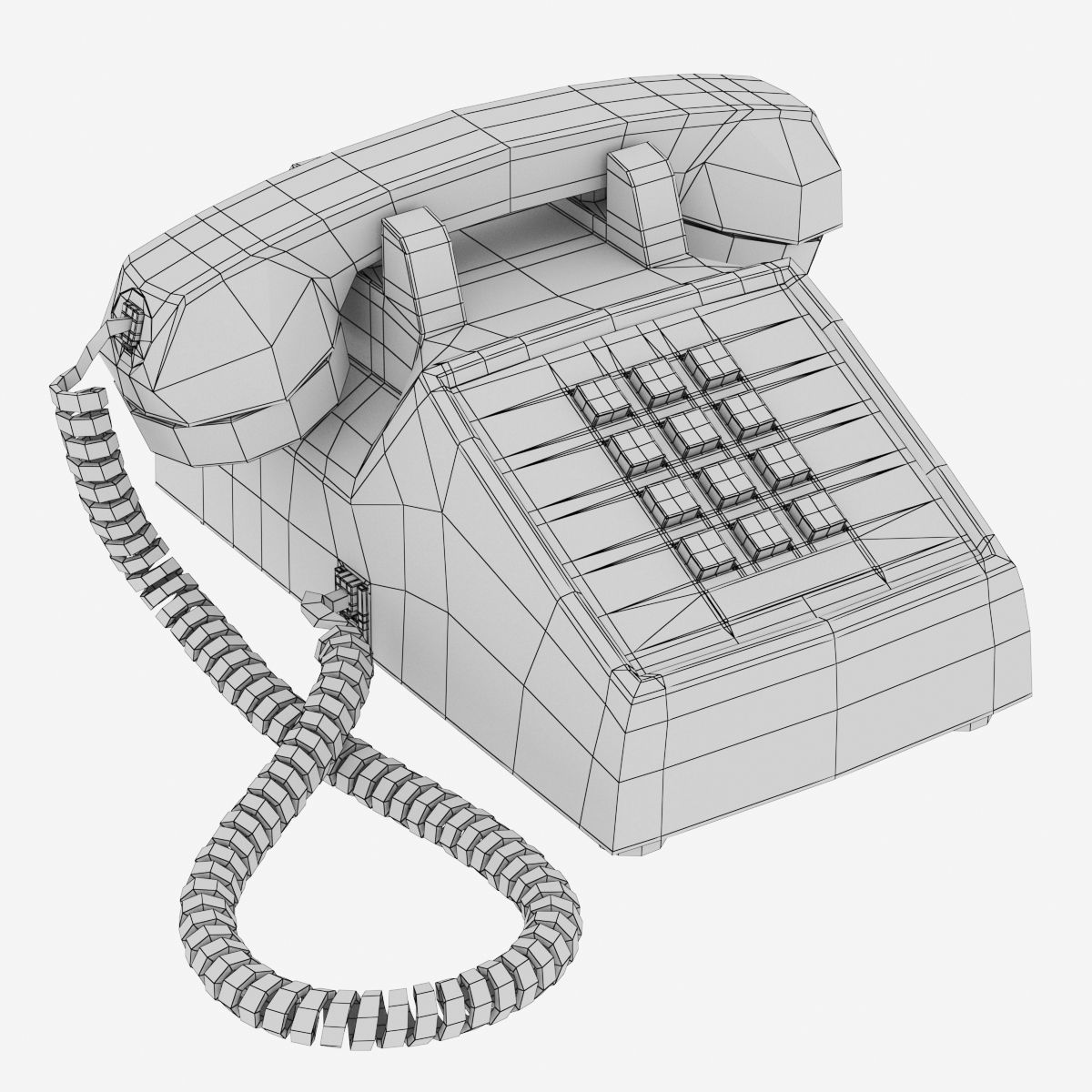 Western Electric Model 2500 telephone 3D model_3