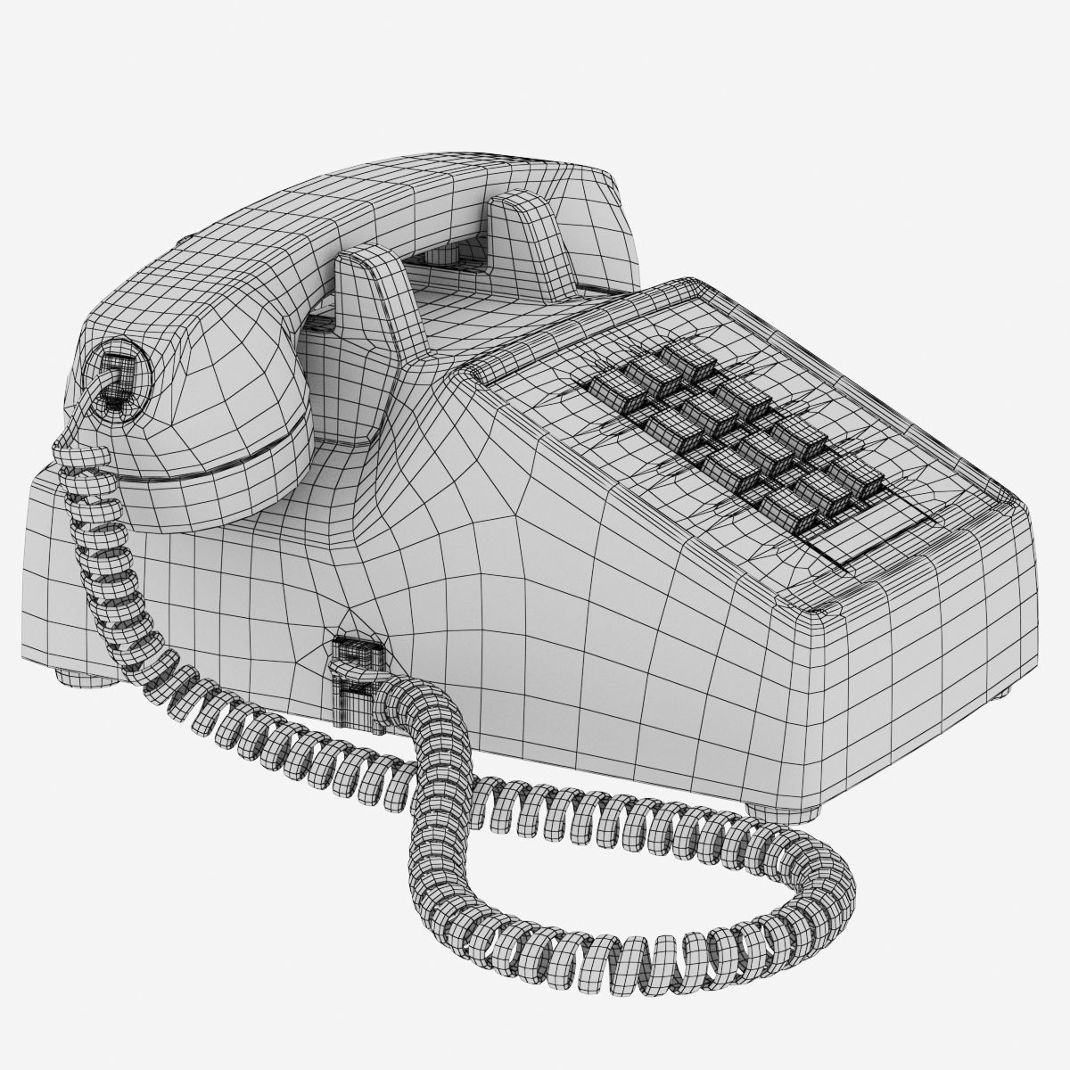 Western Electric Model 2500 telephone 3D model_4