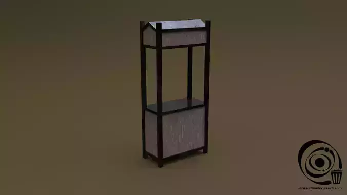 Trade stand 09 R Low-poly 3D model