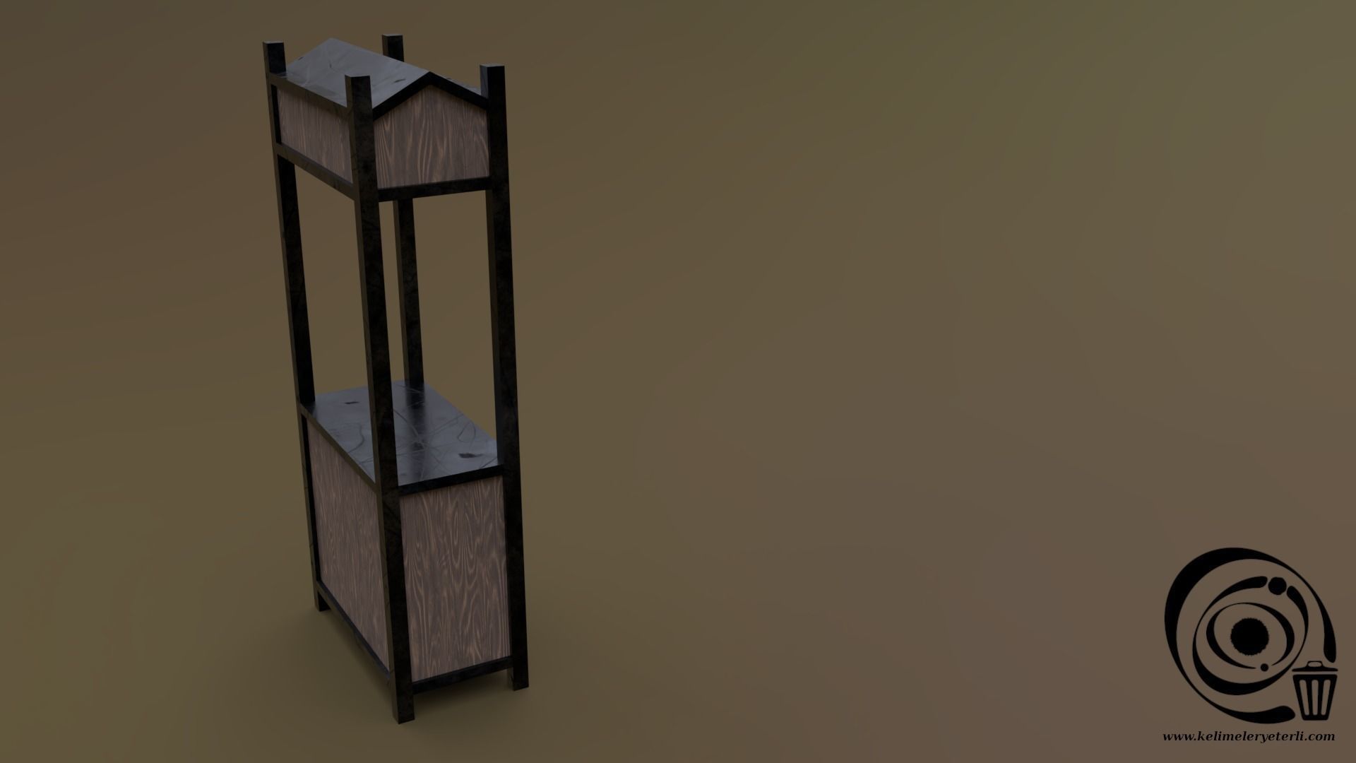 Trade stand 09 R Low-poly 3D model_1