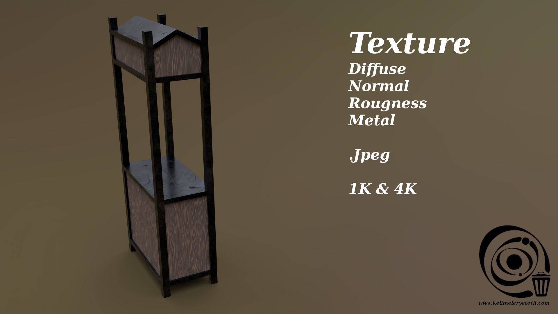 Trade stand 09 R Low-poly 3D model_4