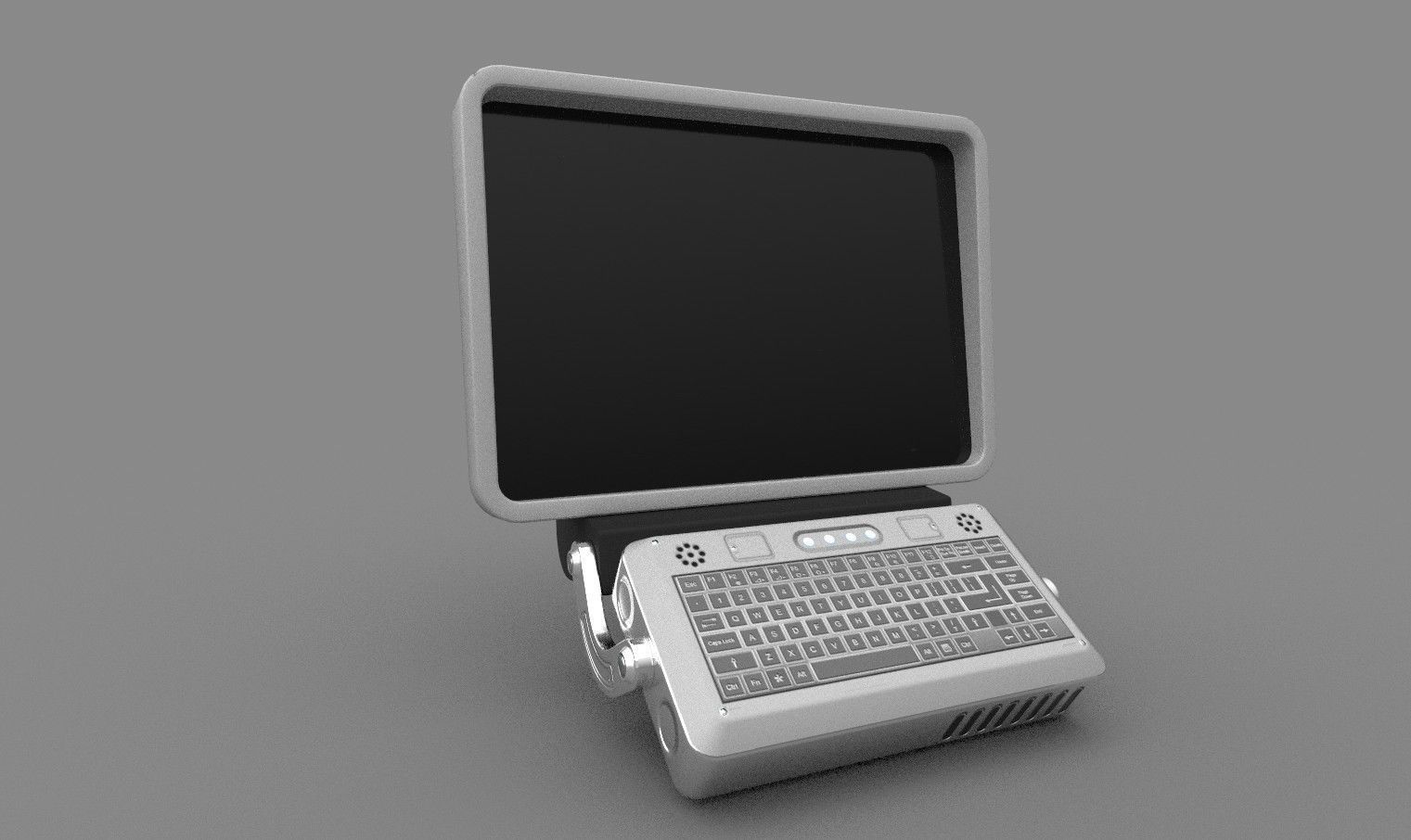Computer Terminal 3D model_2