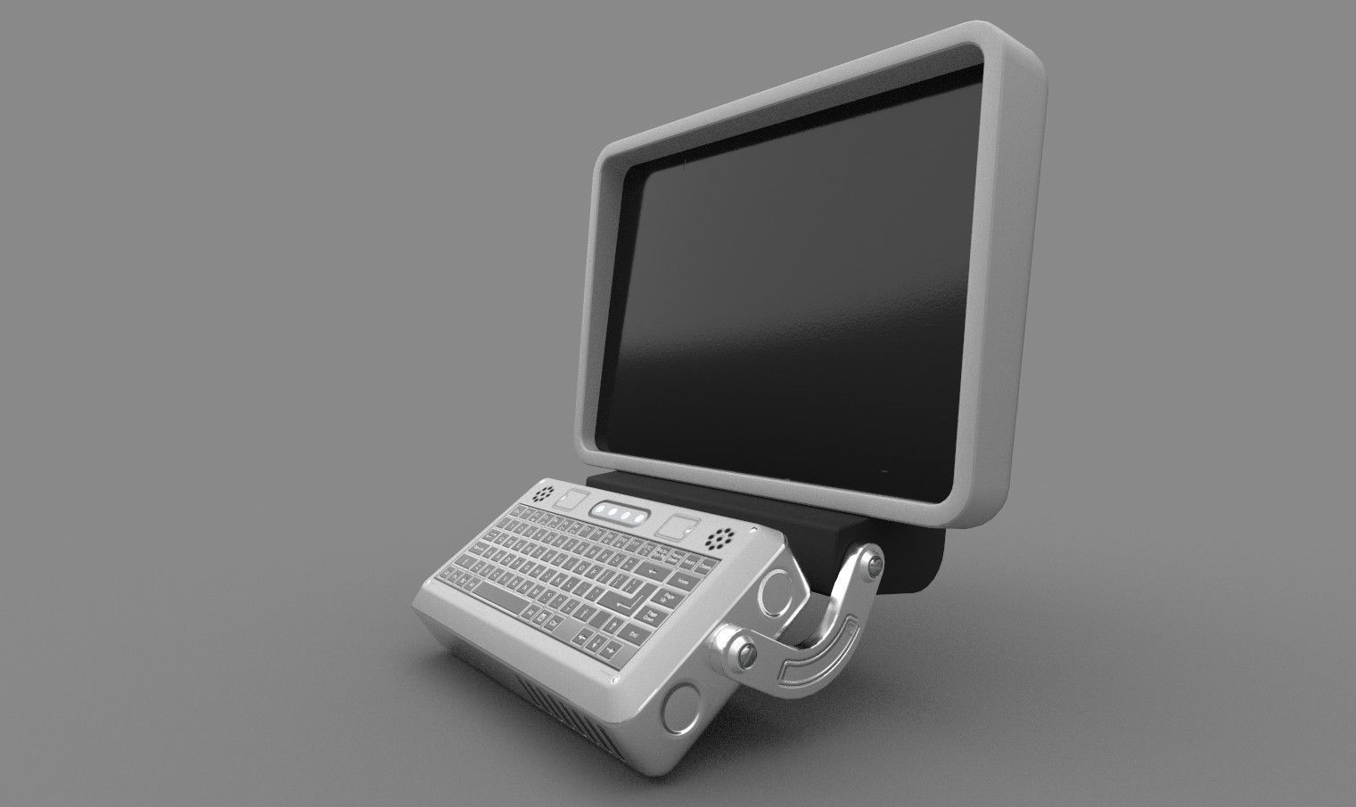 Computer Terminal 3D model_1