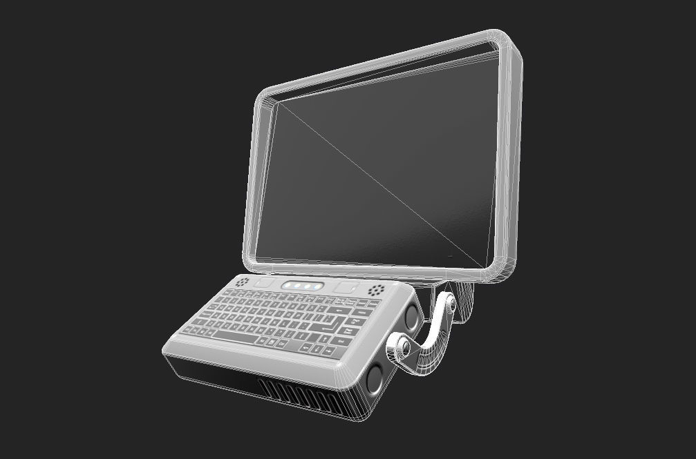 Computer Terminal 3D model_5