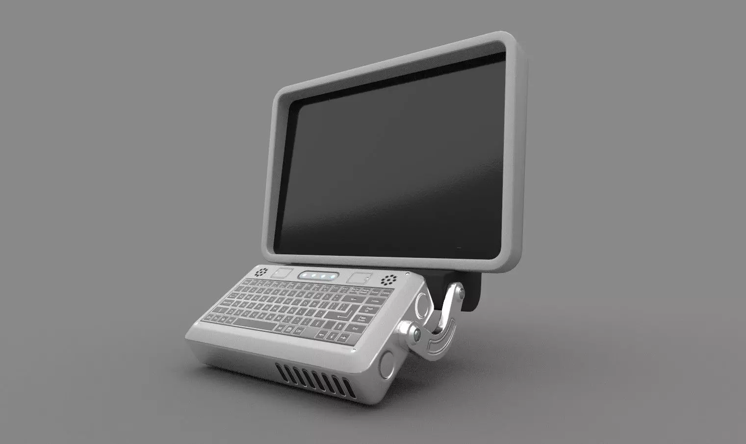 Computer Terminal 3D model_0