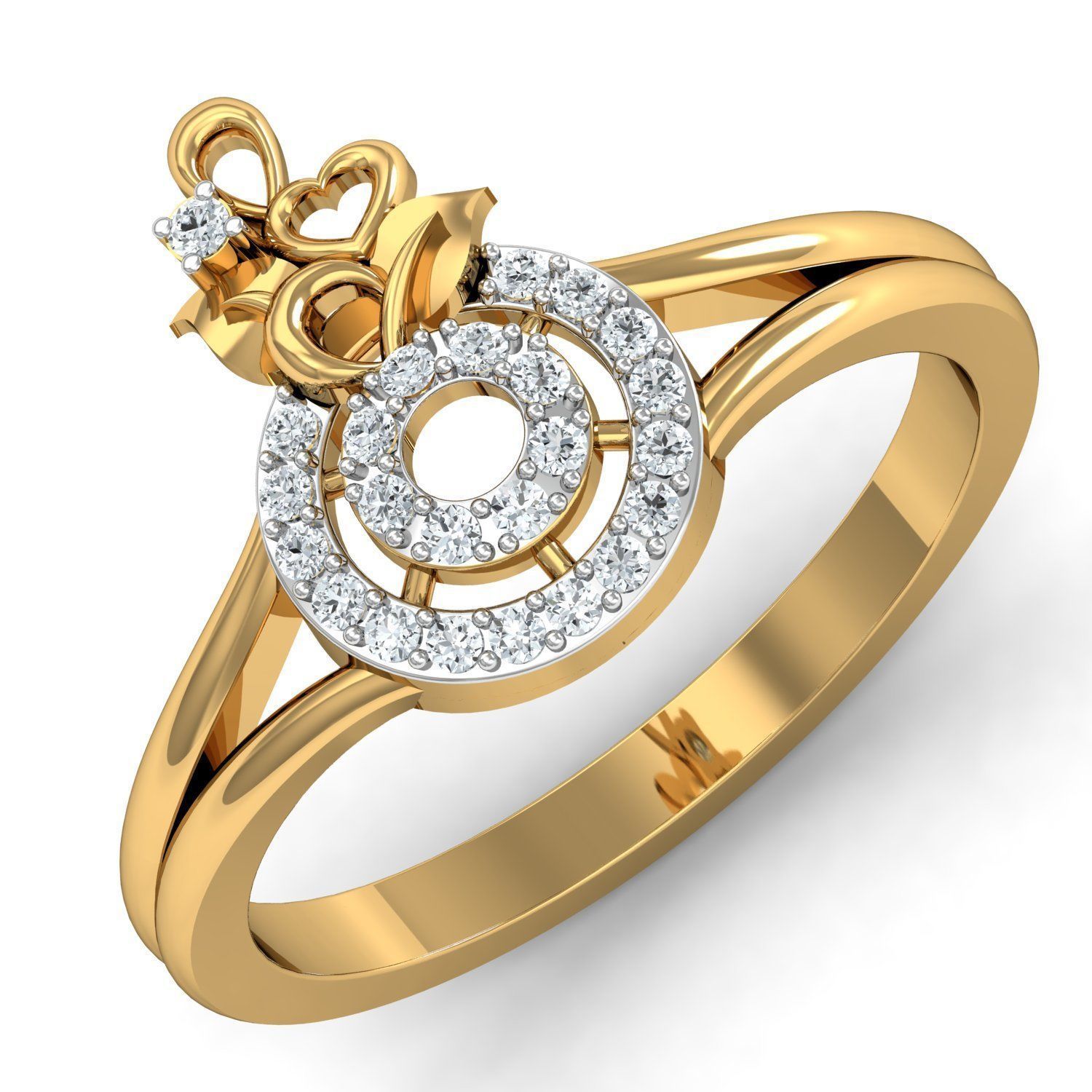 Women ring earrings pendant 3dm stl render detail 3D print model 3D print model_9