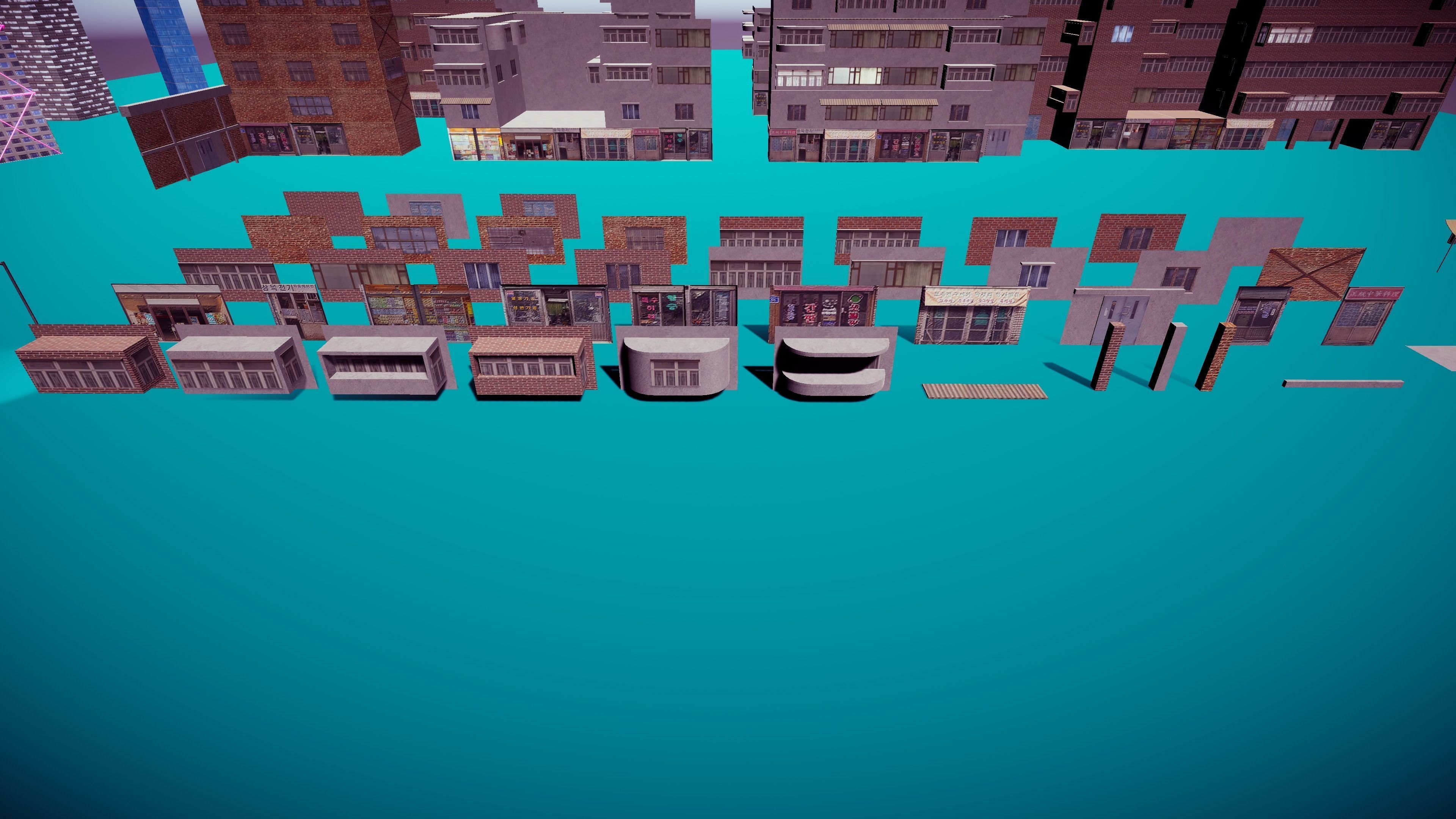 Neon City VR and Mobile 3D model_8