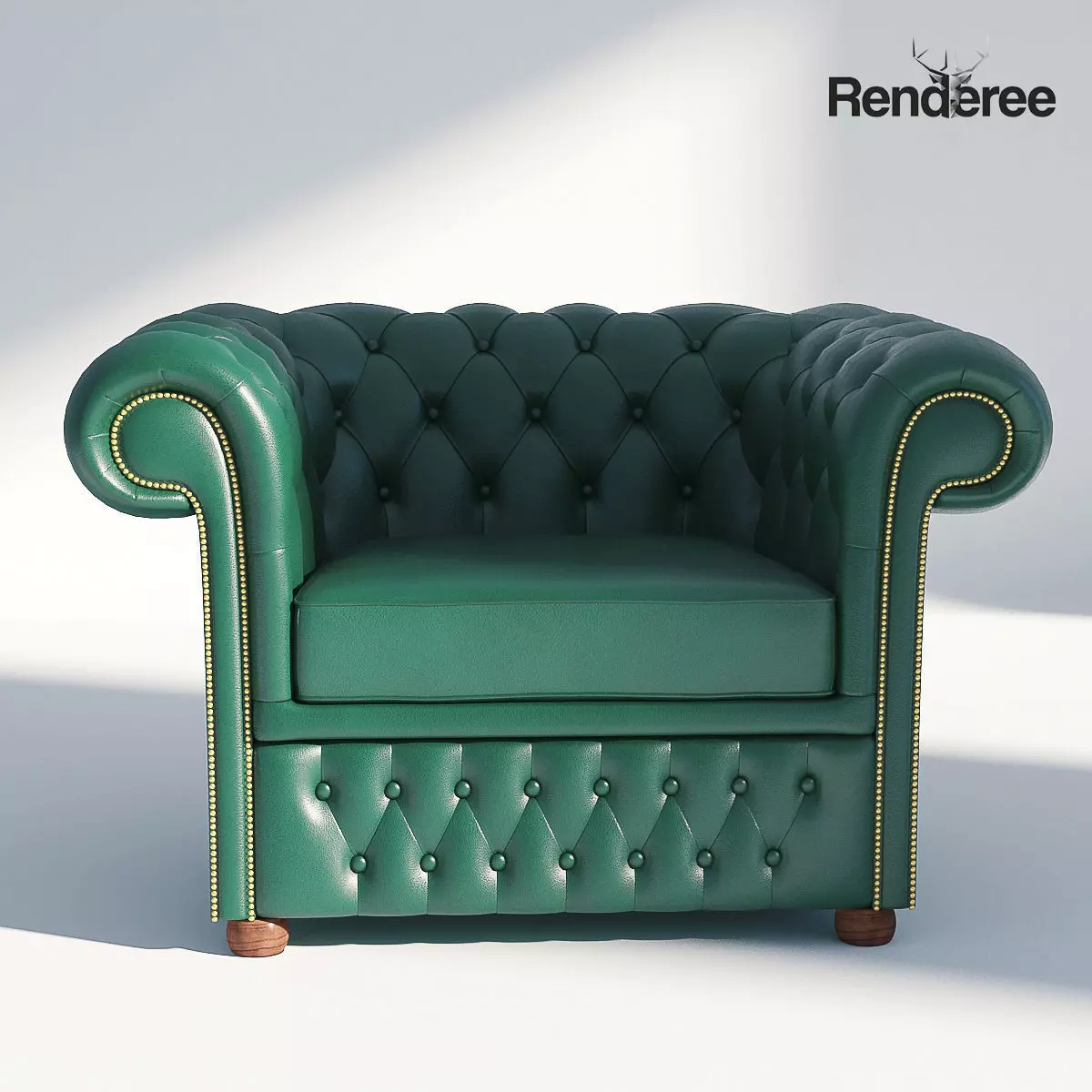 Chesterfiled Armchair 3D model