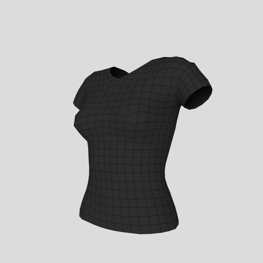 Men and Women Fandom T-Shirts 3D Model Collection_3