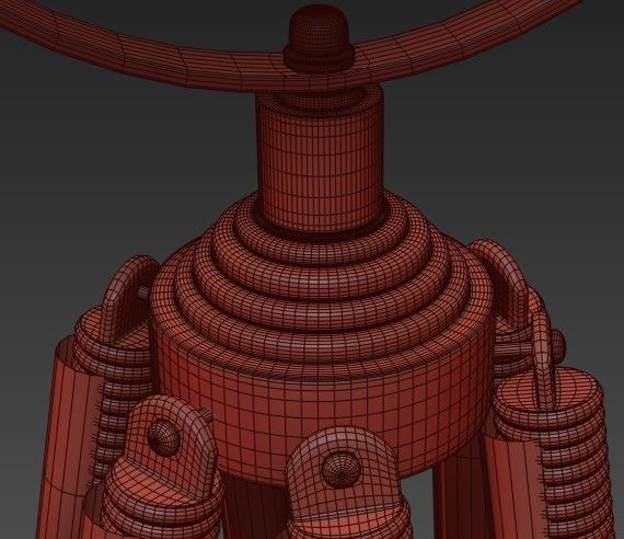 Riflettore Floor Standing Light 3D model_1