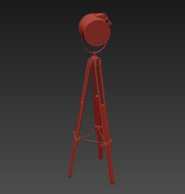 Riflettore Floor Standing Light 3D model_7