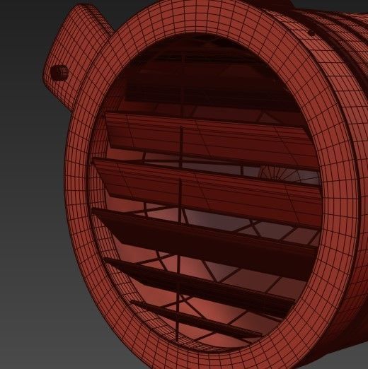 Riflettore Floor Standing Light 3D model_4