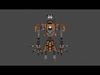 Female Robot Low-poly 3D model_1