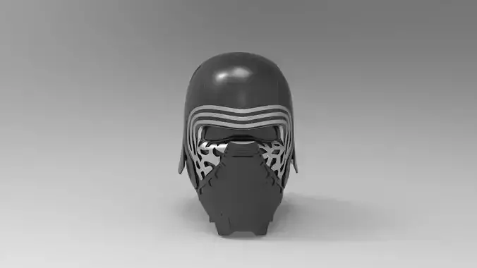 Nurbs Kylo Ren Helmet 3D model