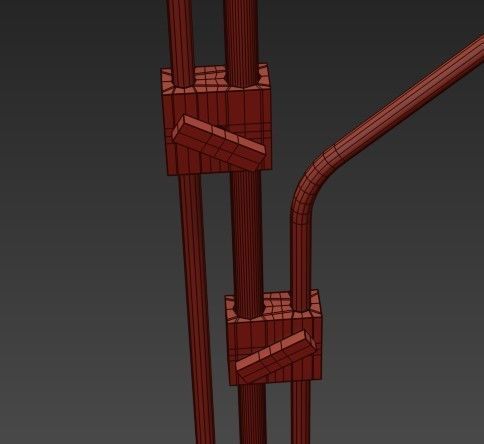 Riddle Double Floor Light 3D model_2