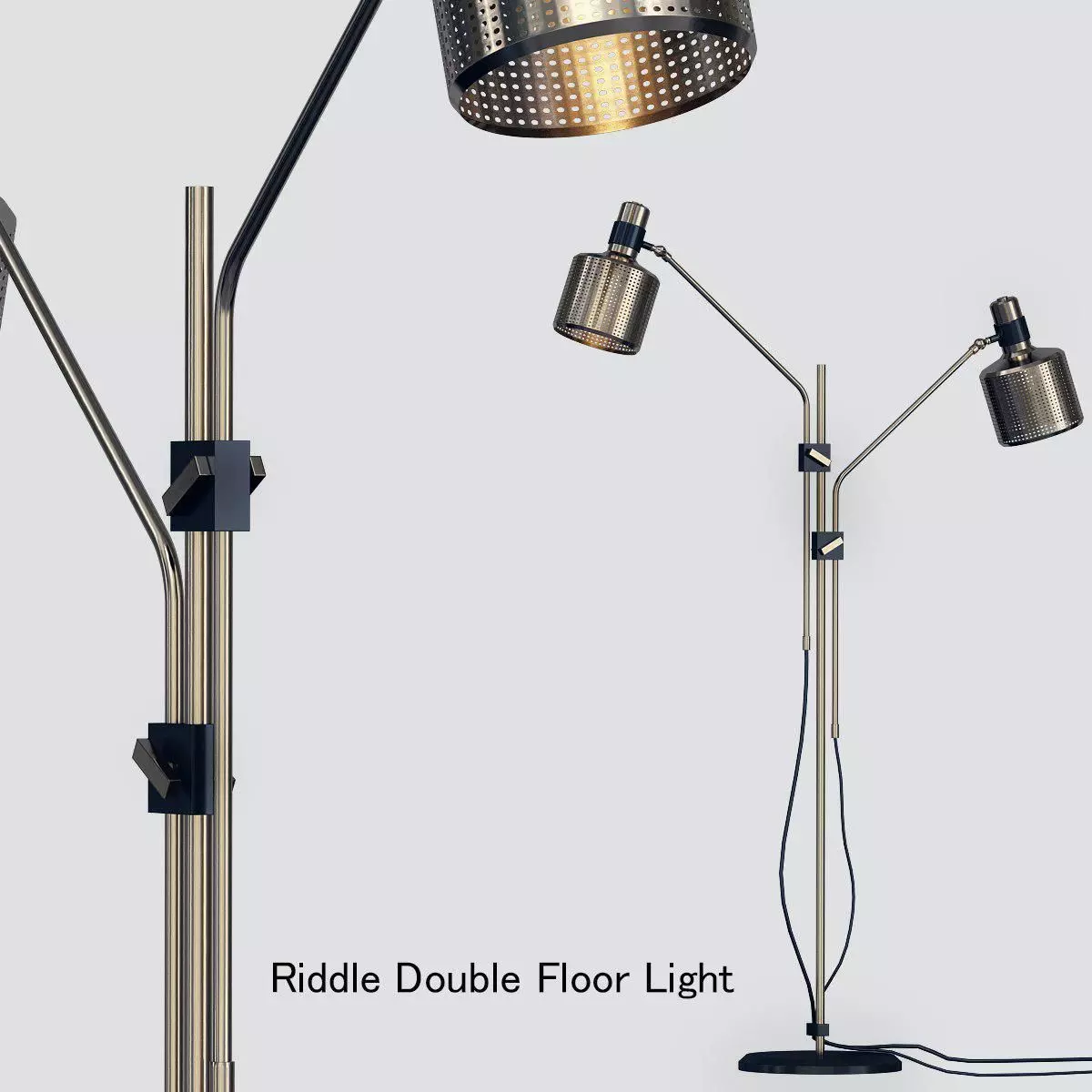 Riddle Double Floor Light 3D model_0