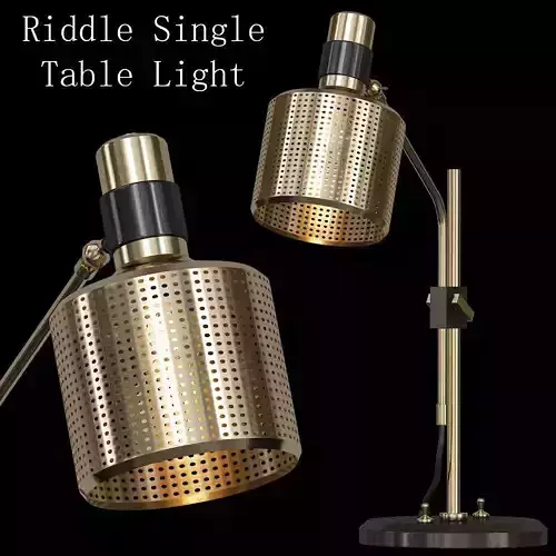 Riddle Single Table Light 3D model