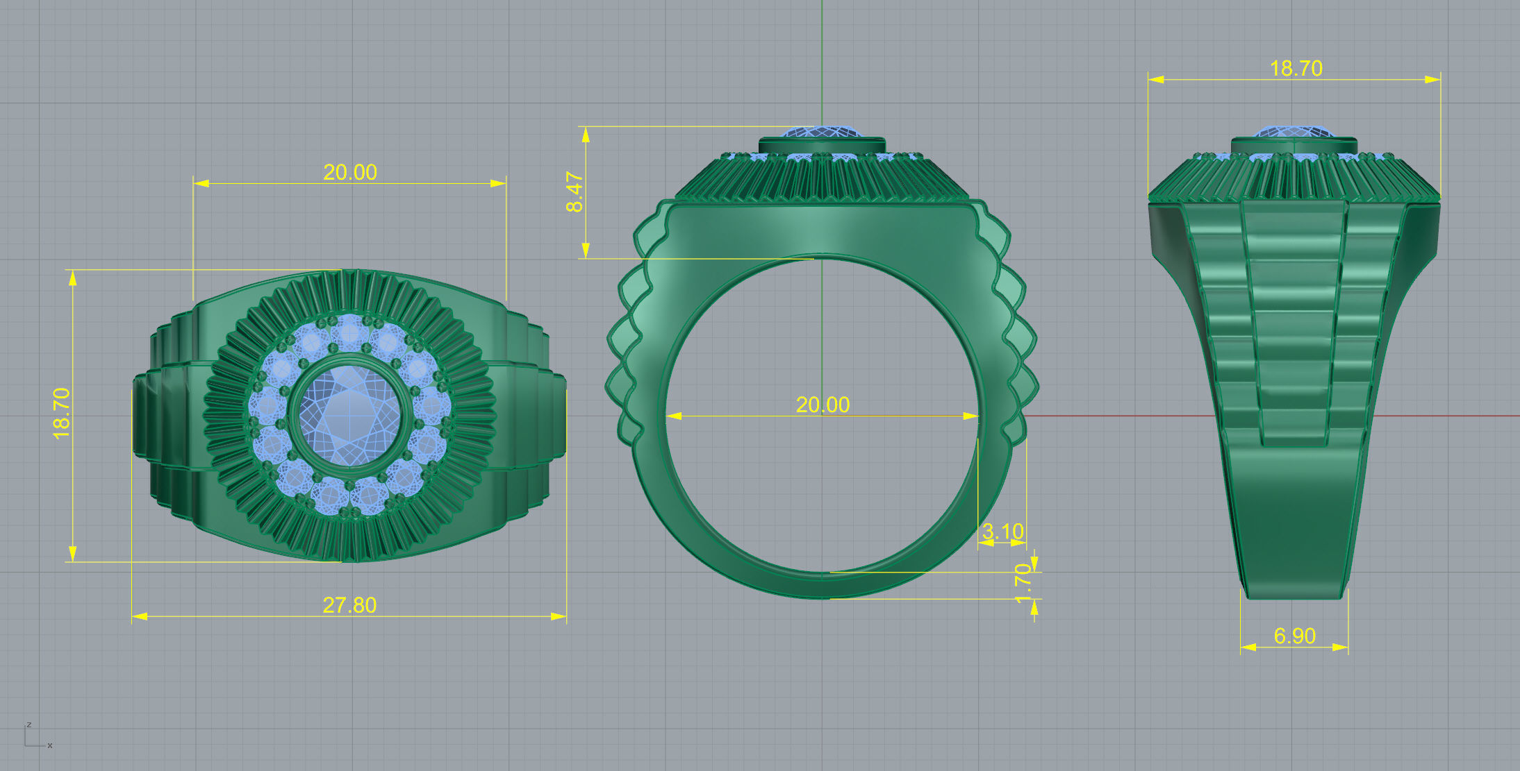 Gold N660 3D print model_6