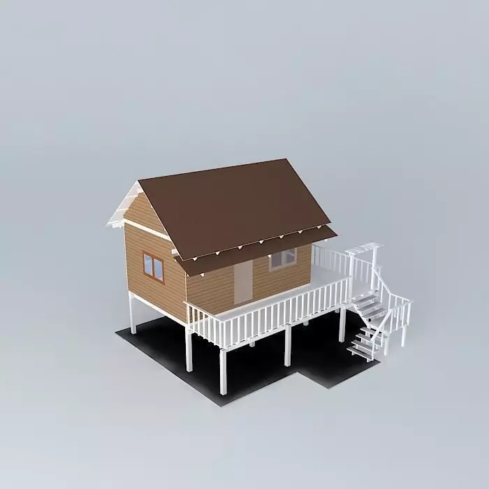 Farmhouse house Free 3D model