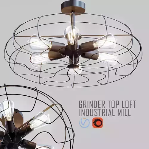 Grinder Top Loft Industrial Mill