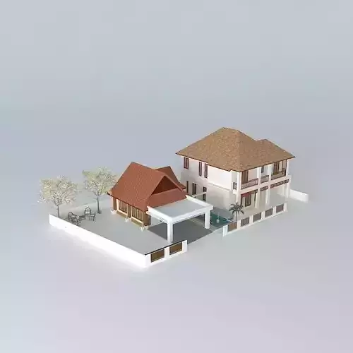 House and garage