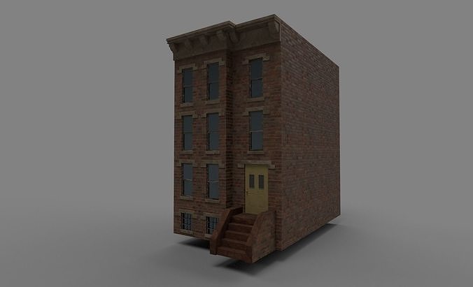 Ghetto Houses Low-poly 3D model
