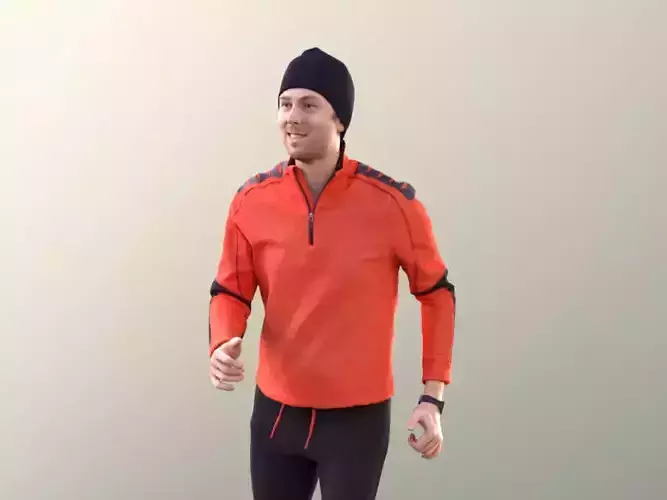 John 10032 - Running Man Low-poly 3D model