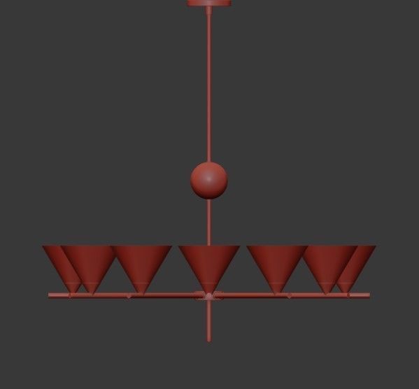 Cleo Large Chandelier designed by Kelly Wearstler 3D model_1