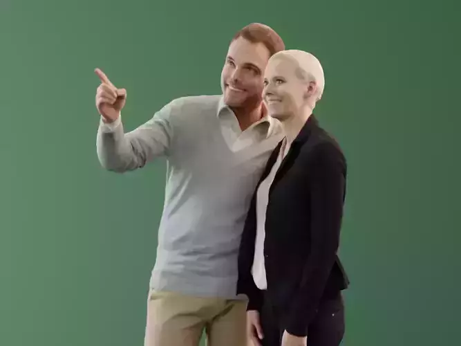 Ina Simon 10037 - Standing Casual Couple