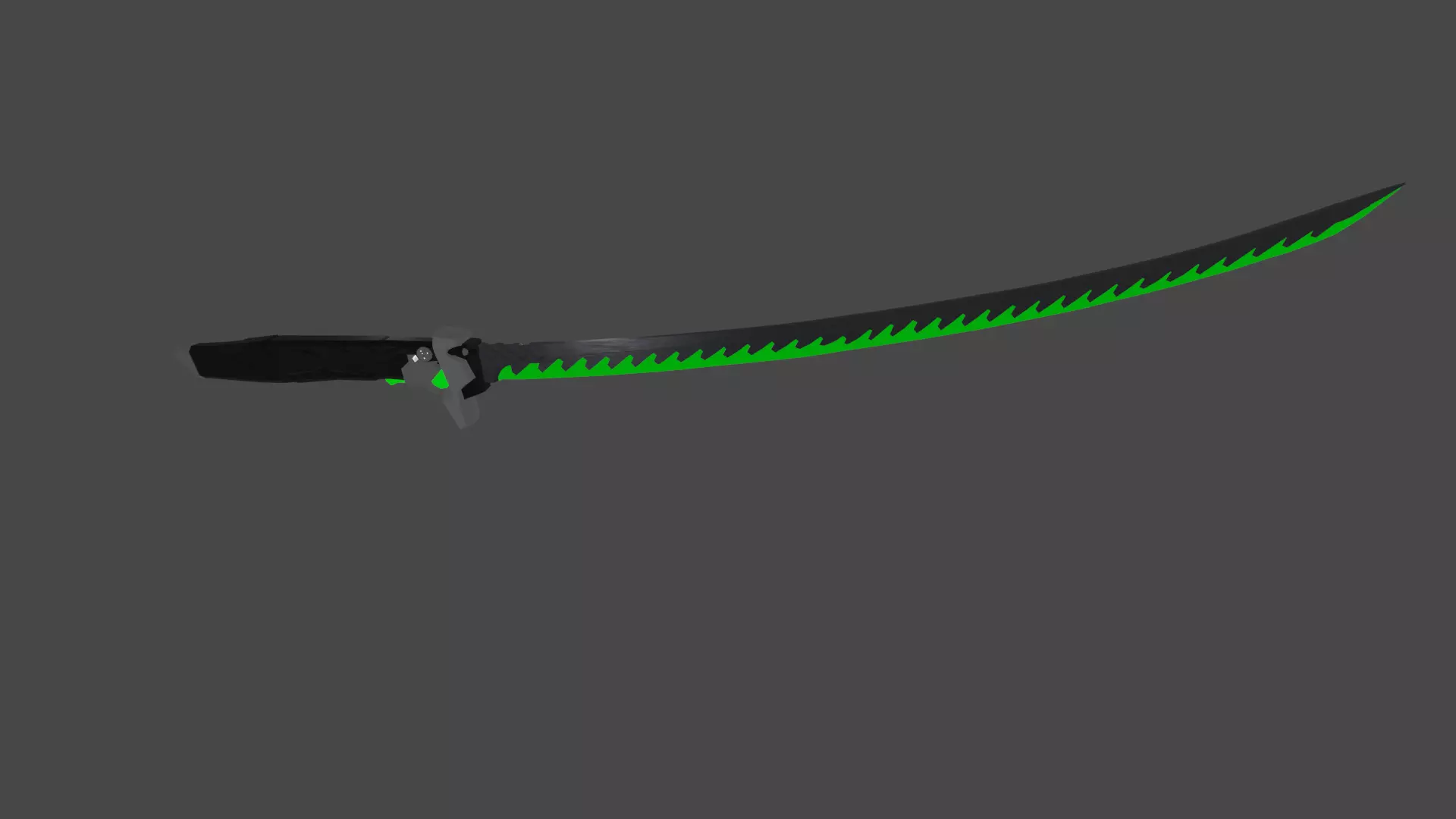 Genji Sword Replica Low-poly 3D model_0