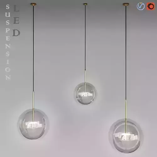 Suspension LED design BUBBLE LAMP