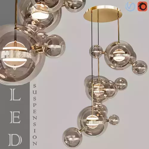 Suspension LED design BUBBLE LAMP