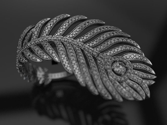 plume de paon RING replica 3D print model