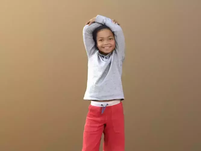 Zachary 10045 - Smiling Child Low-poly 3D model Zachary 10045 - Smiling Child Low-poly 3D model