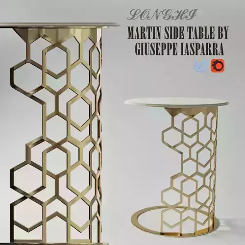 Longhi MARTIN SIDE TABLE BY GIUSEPPE IASPARRA  3D model