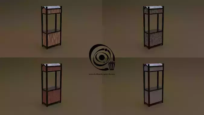 Trade stand 10 4in1 R - 4 PBR Texture 1 Model