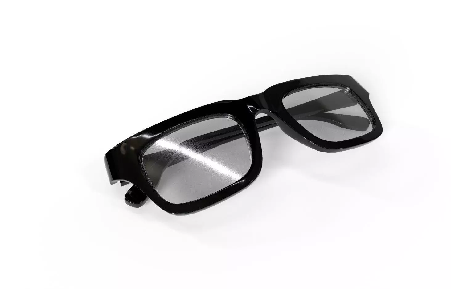 Eyeglasses Model 04b Low-poly 3D model_0
